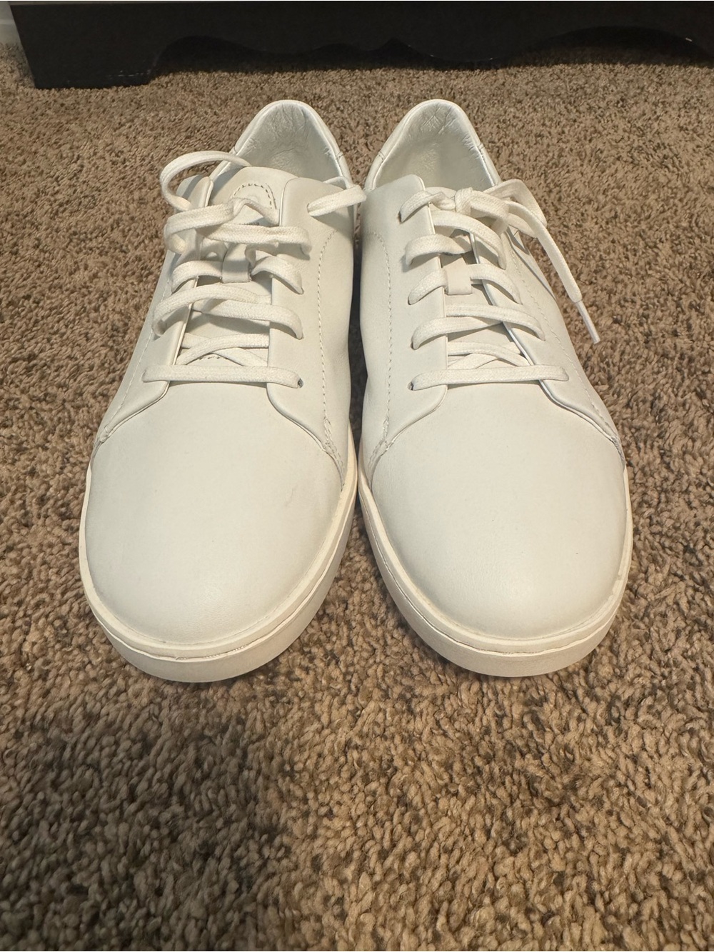 OluKai Men's White Low-Top Lace-Up Sneakers